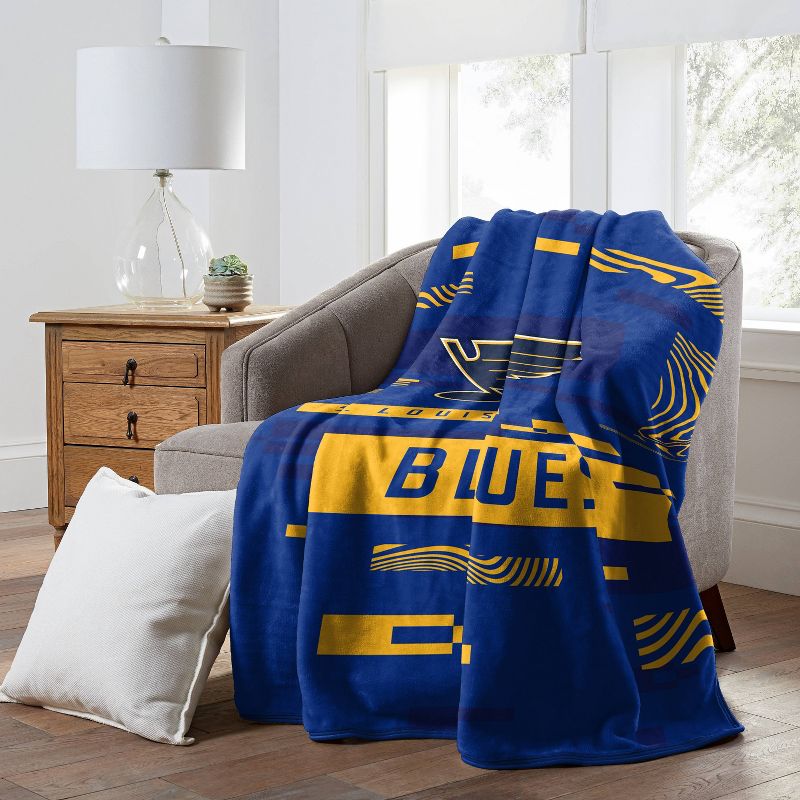 NHL St. Louis Blues Digitized 60 x 80 Raschel Throw Blanket, 2 of 4