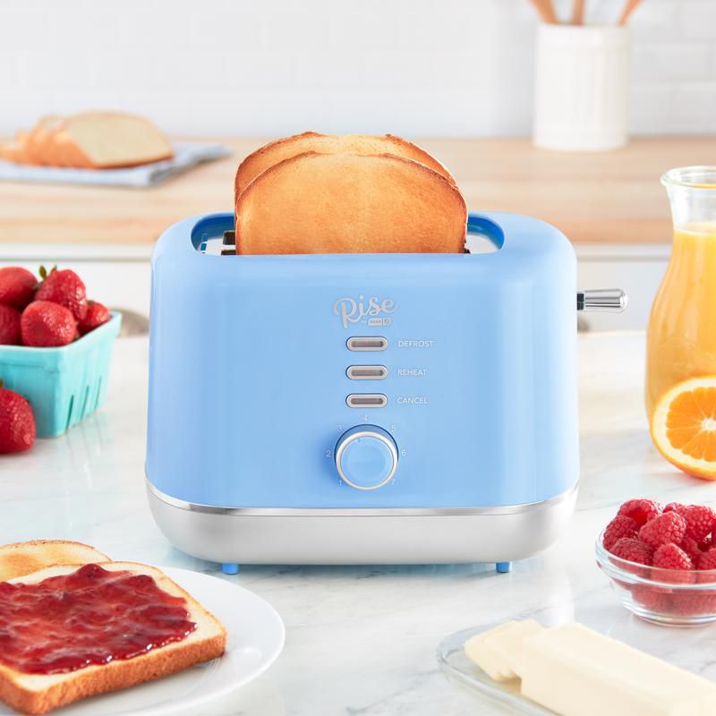 Rise by Dash Plastic Blue 2 slot Toaster 7.4 in. H X 7.2 in. W X 11.1 in. D, 4 of 7
