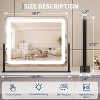 Acekool Vanity Mirror with Adjustable Light Modes, Touch Control - 4 of 4