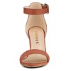 Allegra K Women's Back to College Open Toe Ankle Strap Chunky Heel Sandals - 3 of 4