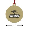 Lindenwood University Secondary Logo Aluminum Holiday Christmas Tree Ornament - 3 of 4