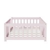 Whisen Twin Size Montessori Floor Platform Bed with Built-in Book Storage Rack on Headboard - 4 of 4