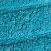 Knightsbridge Stylish And Comfortable All Season Traditional Racetrack Design Cotton Bath Rug Aqua - 3 of 3