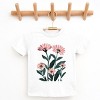 The Juniper Shop Pink Daisies Watercolor Youth Short Sleeve Tee - S - White - 3 of 4