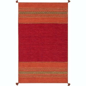 Mark & Day Slough 5'x7'6" Rectangle Woven Indoor Area Rugs Dark Red: Stain-Resistant, Bohemian, Pet Friendly - 1 of 4