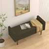 NicBex Modern 46" Storage Bench Accent Stools with Velvet Fabric for Bedroom and Entryway - 3 of 4