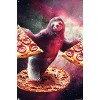 Trends International James Booker - Funny Space Sloth With Pizza Unframed Wall Poster Prints - 4 of 4