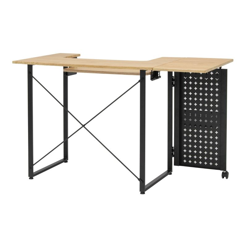 Pivot Sewing Machine Table with Swingout Storage Panel - studio designs, 4 of 24