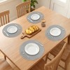 REGALWOVEN Round Placemats Set of 6 Woven Placemats for Dining Table Decor Indoor Kitchen Table Mat Wipe Clean - 3 of 4