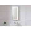 Elegant Lighting Helios 18in x 36in Hardwired LED mirror with touch sensor and color changing temperature 3000K/4200K/6400K - 4 of 4