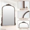 32"x24" Wall Mirror, Arched Beaded Mirror with Metal Frame, Decorative Bathroom Vanity Mirror for Entryway, Bedroom, or Living Room - 4 of 4