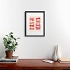 Deny Designs Carrie Cantwell Vintage Pink Bows Black Framed Art Print - 2 of 4