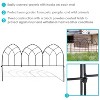Sunnydaze Outdoor Lawn and Garden Metal Narbonne Style Decorative Border Fence Panel Set - 9' - Black - 5pk - 2 of 4
