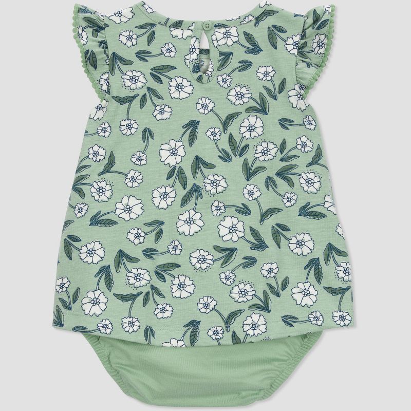 Carter&#39;s Just One You&#174;️ Baby Girls&#39; Floral Sunsuit - Green, 3 of 8