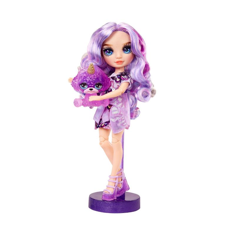 Rainbow High Violet Purple with Slime Kit &#38; Pet 11&#39;&#39; Shimmer Doll with DIY Sparkle Slime, Magical Yeti Pet and Fashion Accessories, 6 of 9