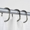 Evideco French Home Goods Colored Plastic Shower Curtain Rings - Set of 12 - 3 of 4