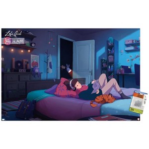 Trends International Lofi Girl - 4 A.M. Unframed Wall Poster Prints - 1 of 4