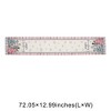 Unique Bargains Christmas Table Runner Pink White 72"x13" 1 Pc - 3 of 4