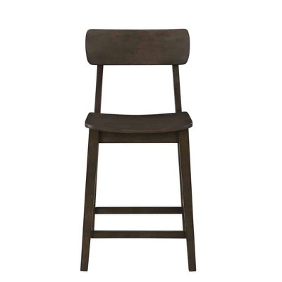 Torino Carbonite Finish Wood Counter Height Barstool
