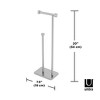 Umbra Cappa Toilet Paper Holder & Reserve, Nickel - 2 of 4