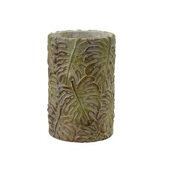 Split P Leaf Relief Vase or Cooler