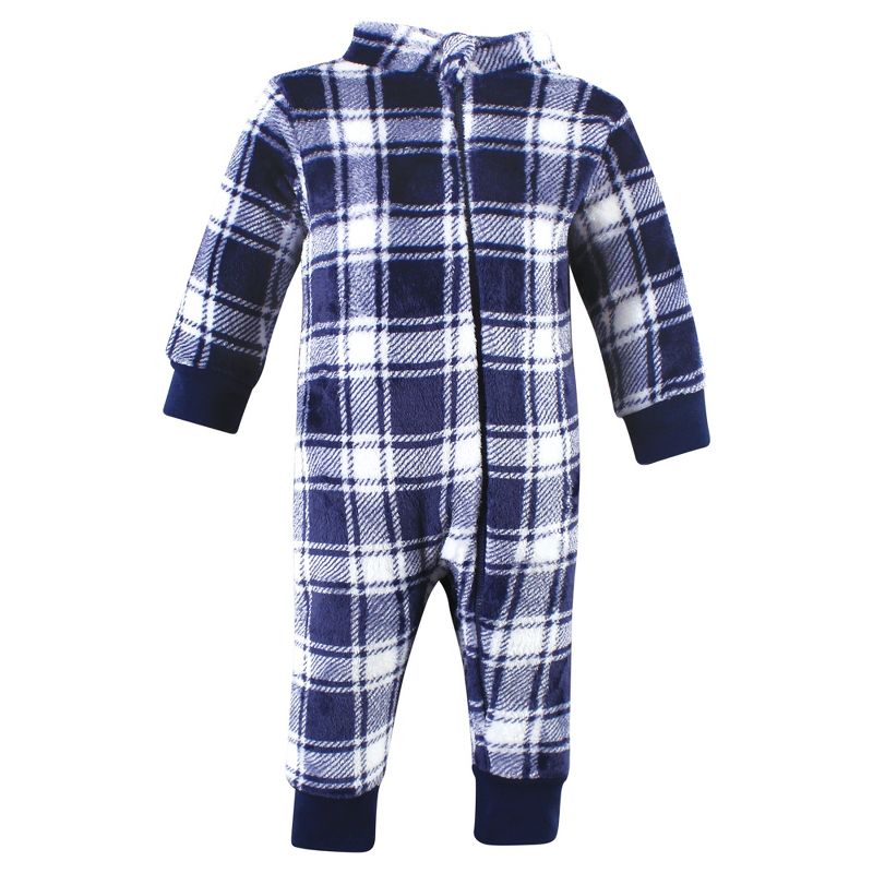 Hudson Baby Infant Boy Plush Jumpsuits, Cars, 4 of 5