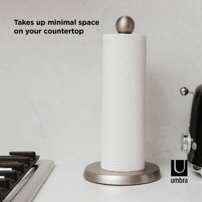 Nickel Teardrop Stainless Steel Paper Towel Holder
