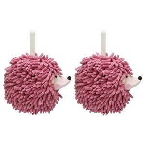 REGALWOVEN Cartoon Soft Absorbent Chenille Hand Towels for Bathroom 2 Pcs - 1 of 4