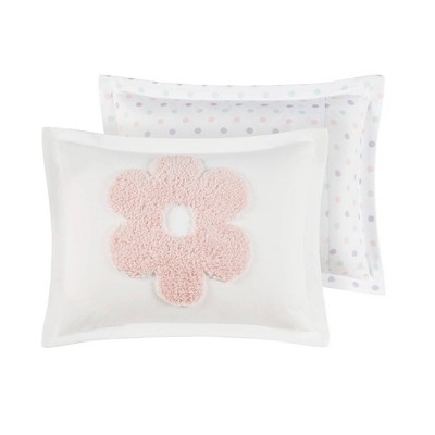 Full/Queen Multicolor Floral Chenille Kids Duvet Cover Set