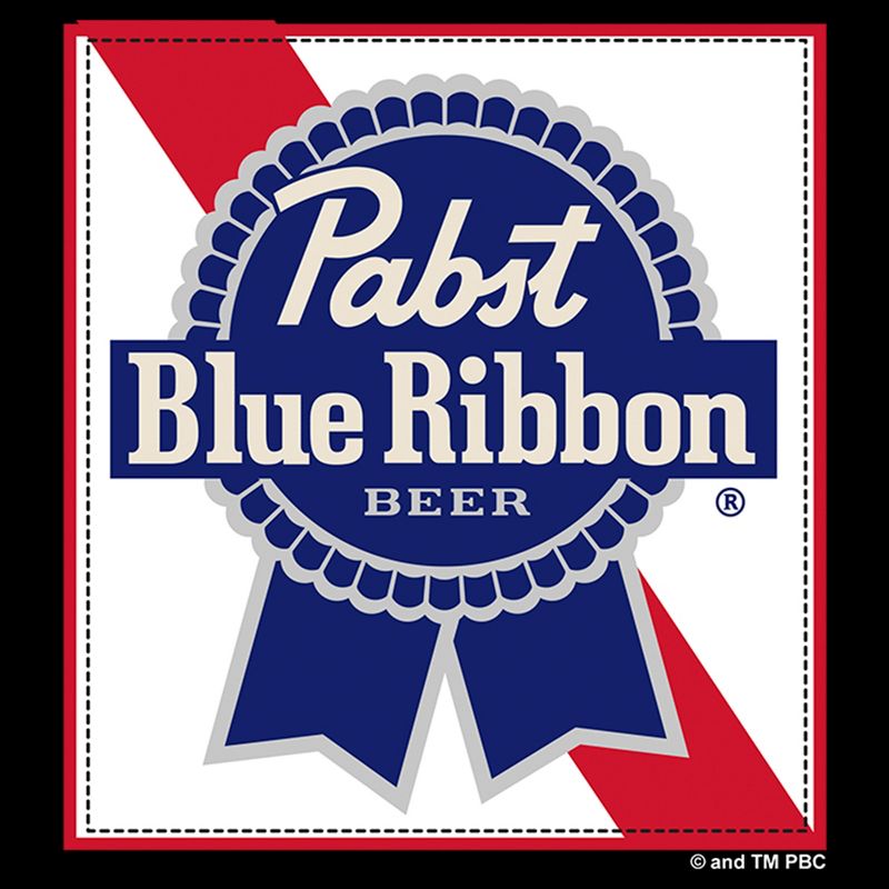 Women's Pabst Blue Ribbon Frame Logo T-Shirt, 2 of 5
