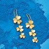 Ross-Simons Italian 14kt Yellow Gold Floral Drop Earrings - 4 of 4