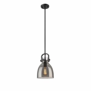 Newton Bell - 1 Light Stem Hung Pendant In Industrial Style-11.75 Inches Tall and 8 Inches Wide - 1 of 1