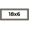 PosterPalooza | 18x6 Wood Antique Frame with UV Acrylic, 4 Finishes: Bronze, Gold, Silver, and Black - 2 of 4