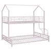 NicBex Triple Full Bunk Bed with Full Length Guardrail,Loft Bed with 2 Built-in Ladders,Modern Bunk Beds,Noise Reduced Bunk Beds for Bedroom - 2 of 4