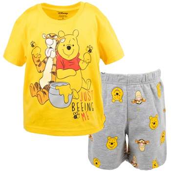Disney Winnie the Pooh Baby Graphic T-Shirt and Shorts Outfit Set Infant