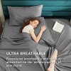 100% Cotton Percale Sheets,Sheet Set with Deep Pocket Up to 16 Inches, Breathable & Crirsp Soft, Bedsheet & Pillowcase Sets, 4 Pieces - 3 of 4