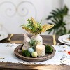Attop 1 Pc Round Wooden Tray, Home Decorative Bamboo Plate, Aromatherapy Candle Holder, Storage Tray  Decoration - 4 of 4
