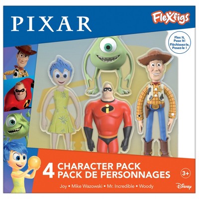 FleXfigs Pixar 4 Character Pack Articulated Action Figures