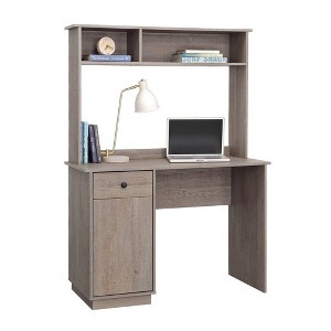 Sauder Sundar Desk with Hutch Mystic Oak - 1 of 4