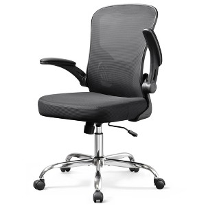 GALAXHERO Ergonomic Office Chair, Mesh Computer Desk Chair with Flip-up Armrests & Adjustable Lumbar Support - 1 of 4