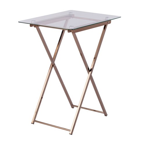 Clear folding on sale tray table