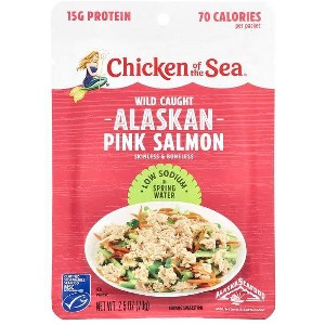 Chicken of the Sea, Wild-Caught Pink Salmon, Low Sodium, 2.5 oz - 1 of 2