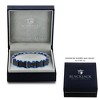 Metallo Mens Stainless Steel Black & Blue Industrial Link Bracelet - Black - 8.5 Inch - 2 of 4