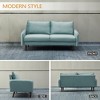 Velvet Sofa Mid-Century Modern Couch with Wooden Legs for Living Room - 4 of 4