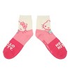 Hello Kitty Hearts & Bows Women's Casual Quarter Crew Sock Boxed Set - 2 of 4