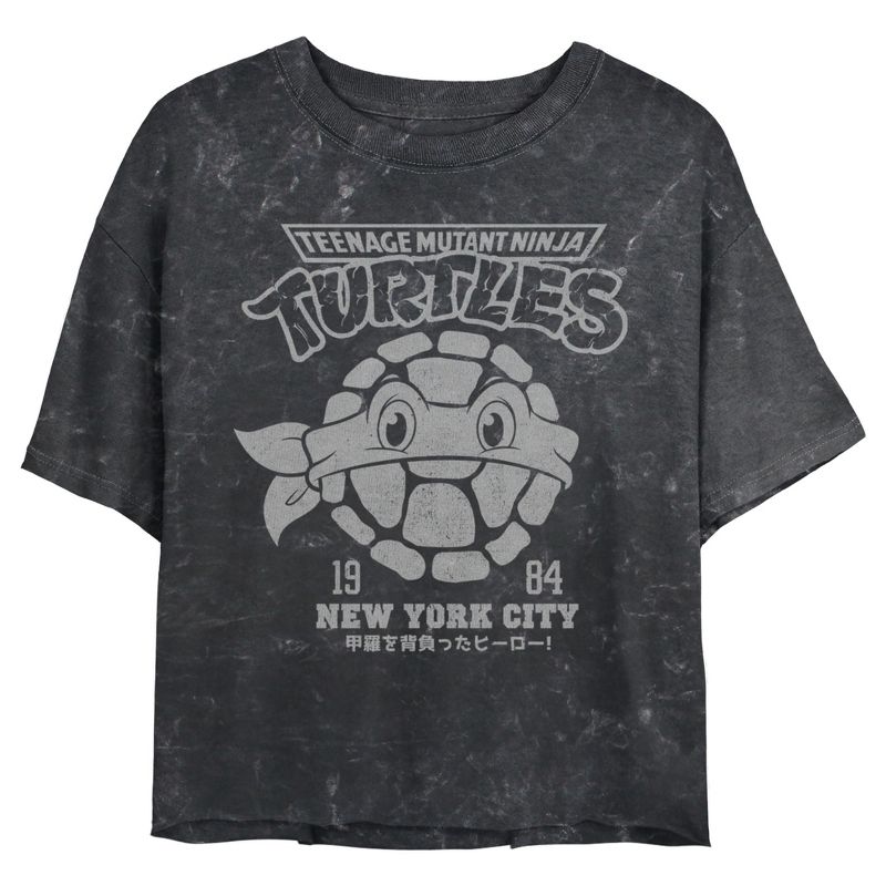 Juniors Womens Teenage Mutant Ninja Turtles New York City 1984 Logo T-Shirt, 1 of 5