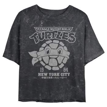Juniors Womens Teenage Mutant Ninja Turtles New York City 1984 Logo T-Shirt