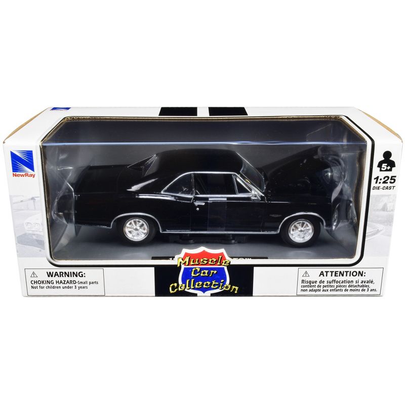 1966 Pontiac GTO Black "Muscle Car Collection" 1/25 Diecast Model Car by New Ray, 3 of 4