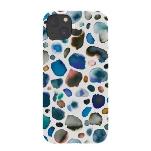 Ninola Design Watercolor Stains Blue GoldSnap iPhone Case - Society6 - 1 of 1