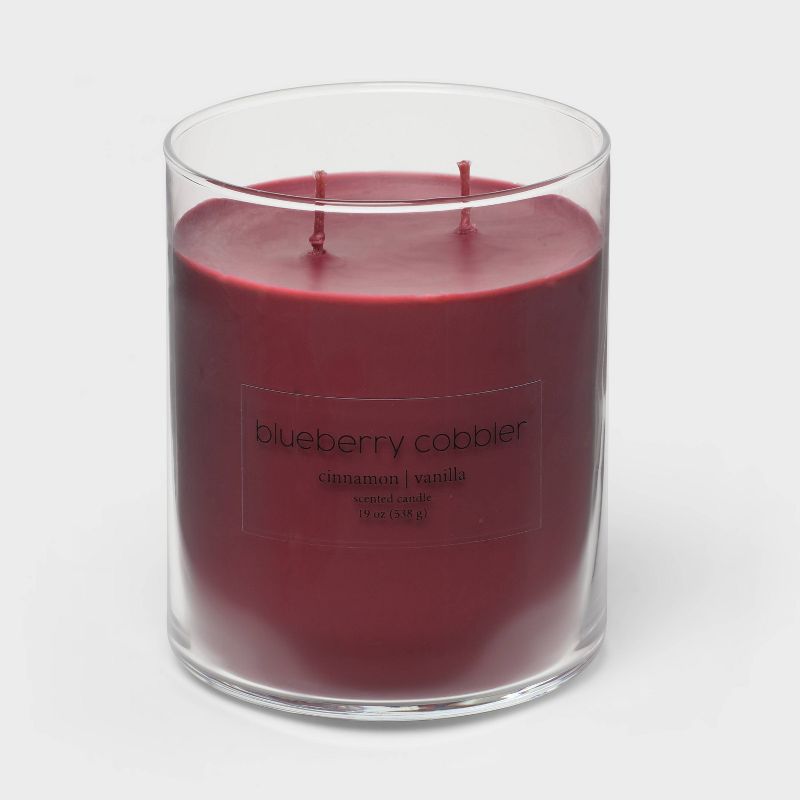 Glass Jar 2-Wick Blueberry Cobbler Candle Berry Purple - Room Essentials™, 4 of 6